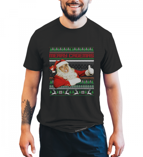  Con Air Ugly Sweater Shirt, Merry Cagemas Tshirt, Cameron Poe T Shirt, Christmas Gifts