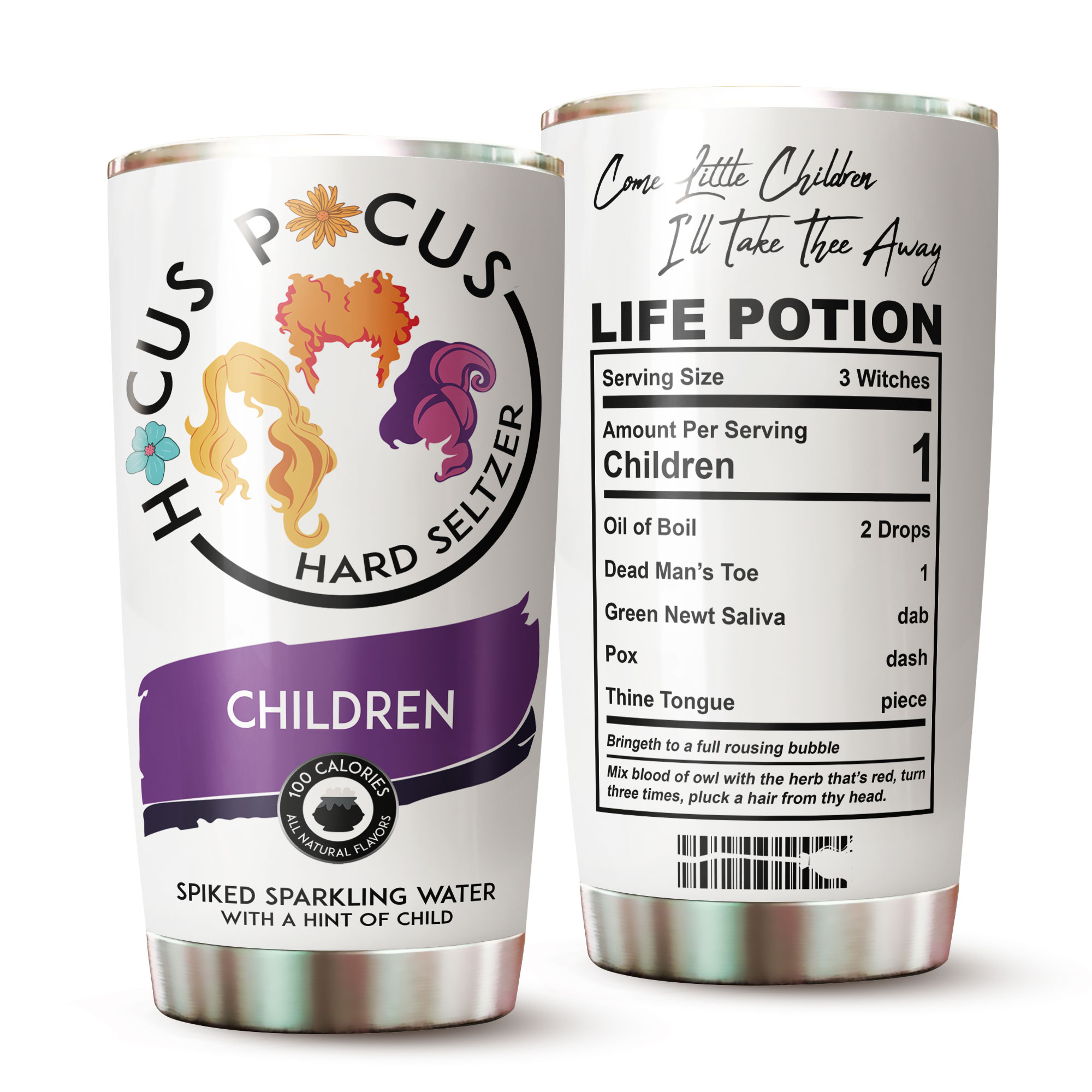 Hocus Pocus Life Potion Tumbler Stainless Steel Double Wall Insulated