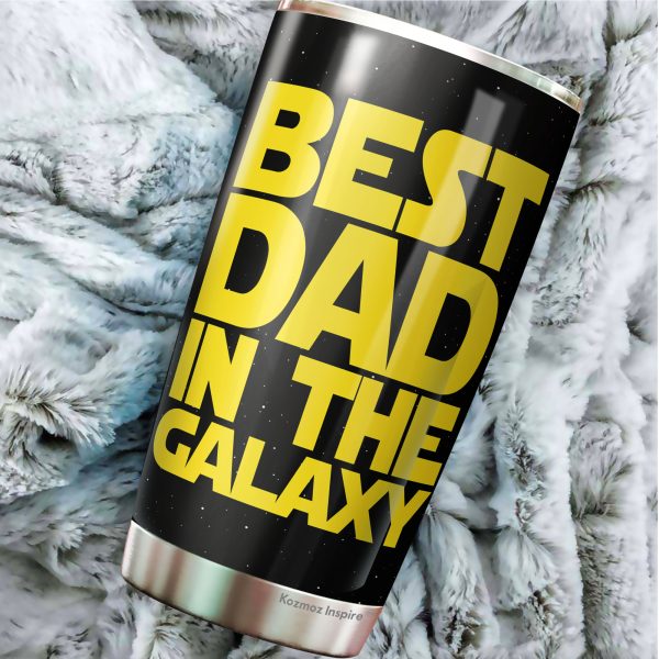 Alternative view of Best Dad In The Galaxy Tumbler Stainless Steel Double Wall Insulated