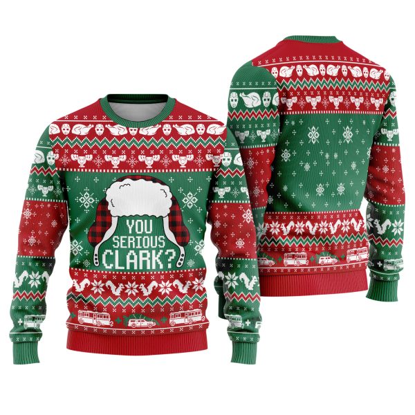 You Serious Clark Funny Christmas Vacation Ugly Xmas Sweater