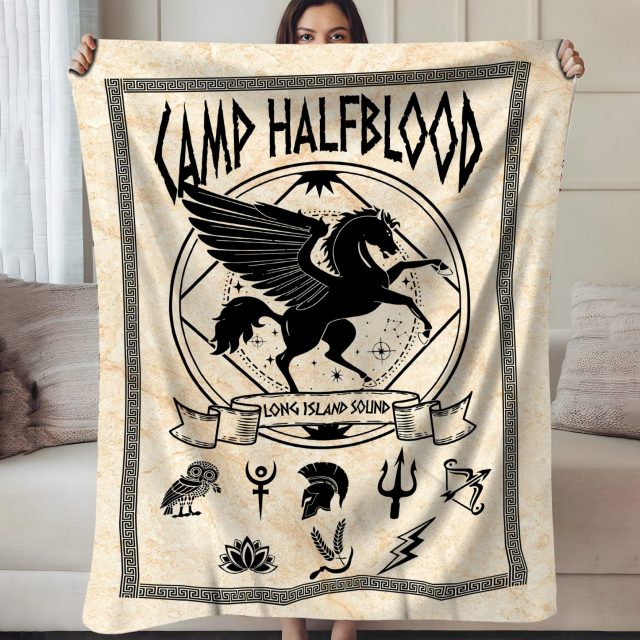 Camp Half Blood Percy Jackson Fleece Blanket