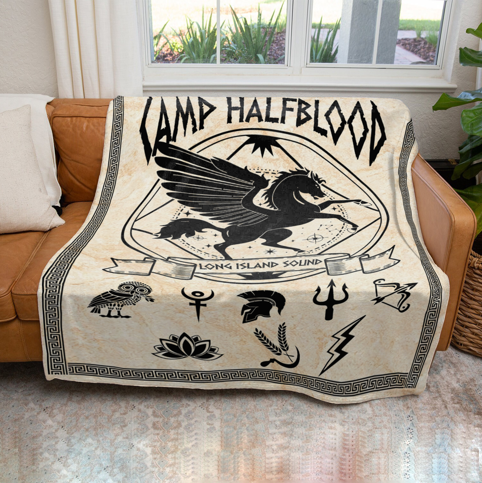 Camp Half Blood Percy Jackson Fleece Blanket