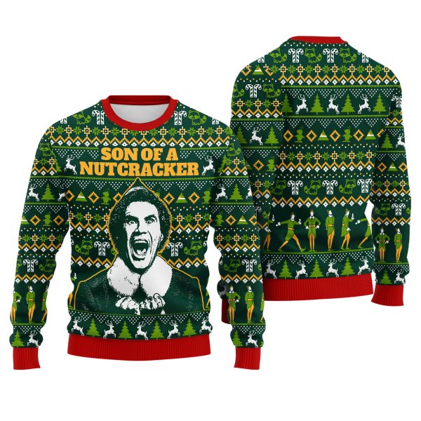 Son of a Nutcracker Funny Christmas Ugly Xmas Sweater