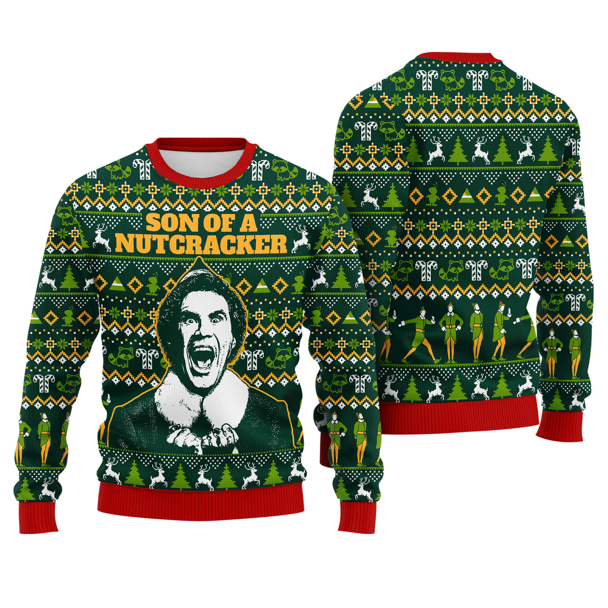 Son of a Nutcracker Funny Christmas Ugly Xmas Sweater Son of a Nutcracker Funny Christmas Ugly Xmas Sweater