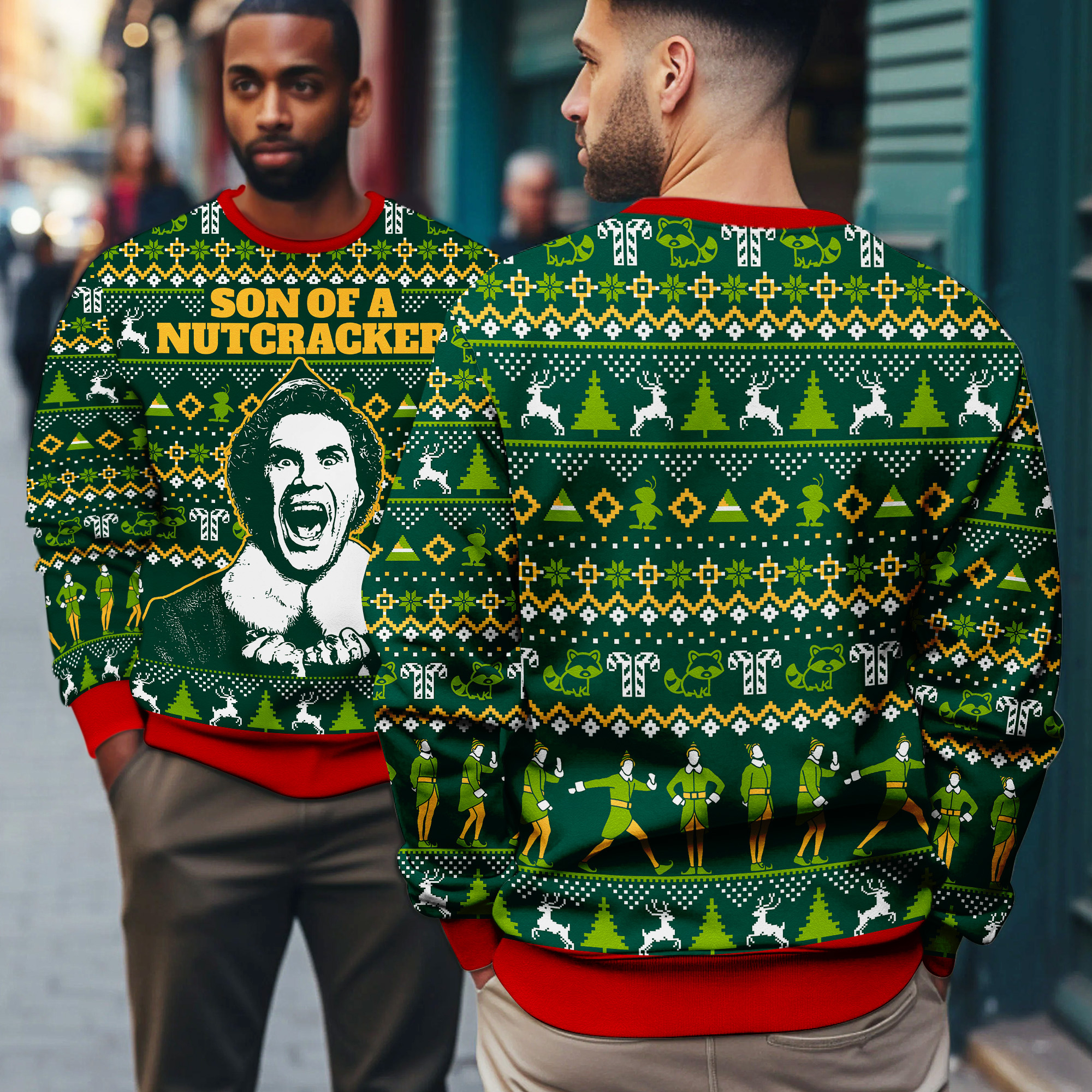 Son of a Nutcracker Funny Christmas  Ugly Xmas Sweater