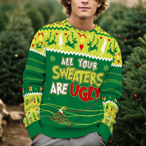 Alternative view of All Your Sweaters Are Ugly Funny Ugly Christmas Sweater