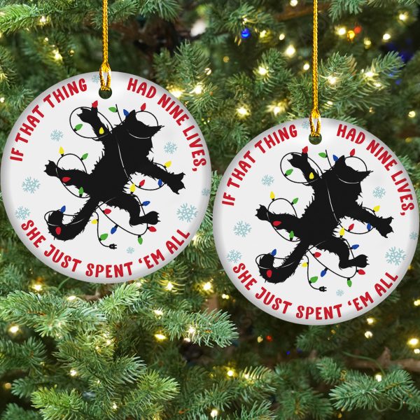 250527202 aa jm ceramic ornament christmas cat if that thing had nine lives 2 1 z11xq