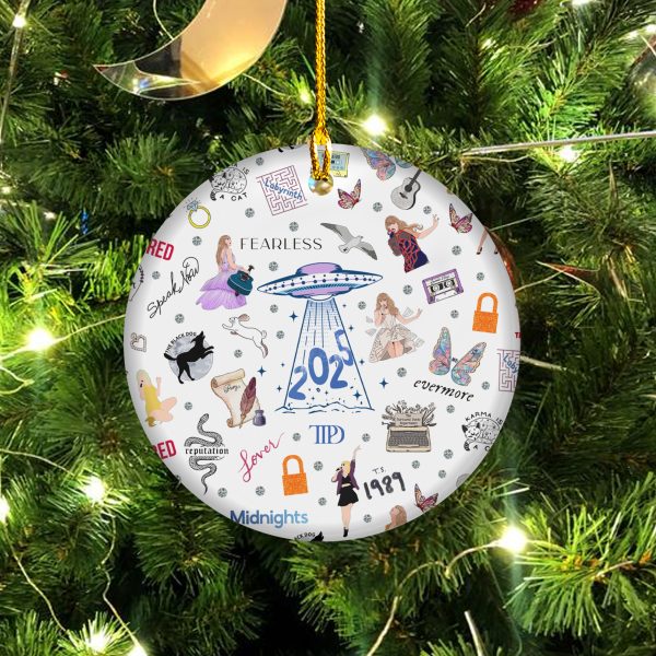 2025 Aesthetic Taylor The Tortured Poets Department Ceramic Ornament