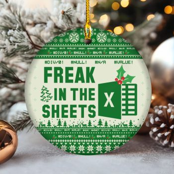 Freak in the Sheets Error Codes Christmas Ornament Ceramic