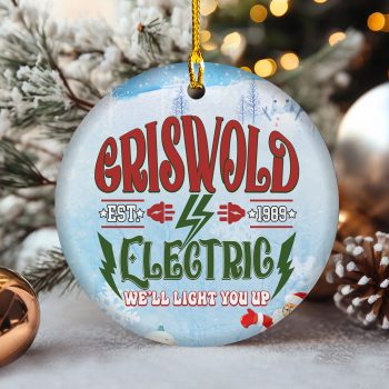 Griswold Electric Est 1989 We'll Light You Up Ceramic Ornament