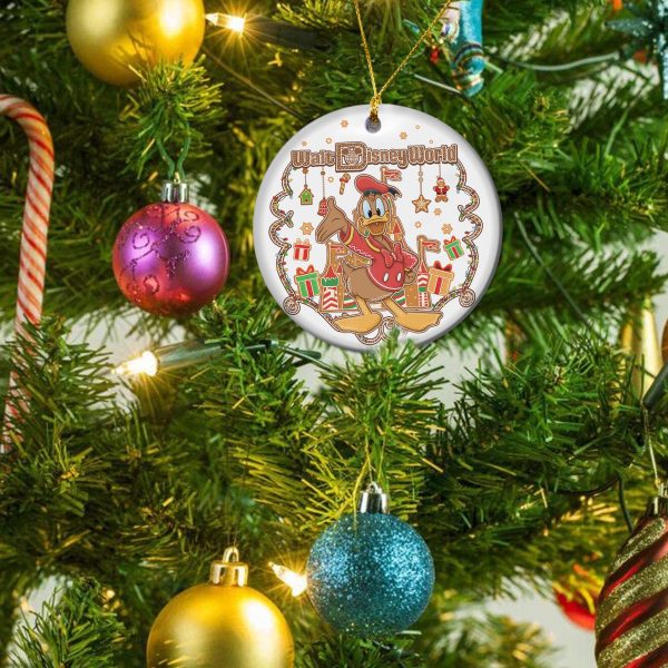 Alternative view of Gingerbread Donald Duck Castle Hanging Ceramic Ornament