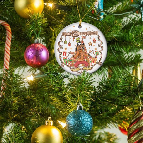Alternative view of Goofy Mickey Mouse Gingerbread Ceramic Ornament