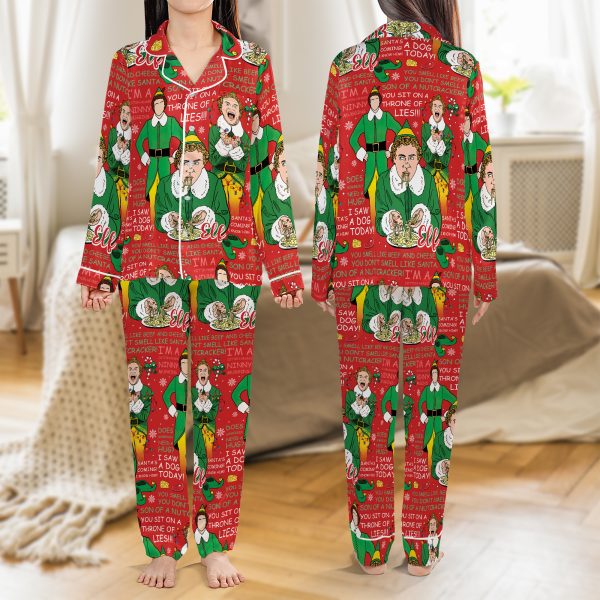 a251111001 3 merchize satin pajamas set buddy elf christmas 2 9tz45