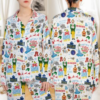 Buddy Elf Christmas Quotes Satin Pajamas