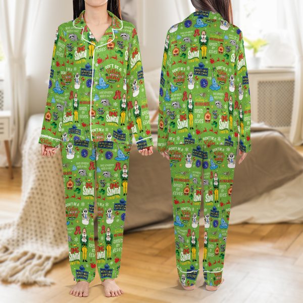 a251111002 2 merchize satin pajamas set buddy elf christmas 2 otips
