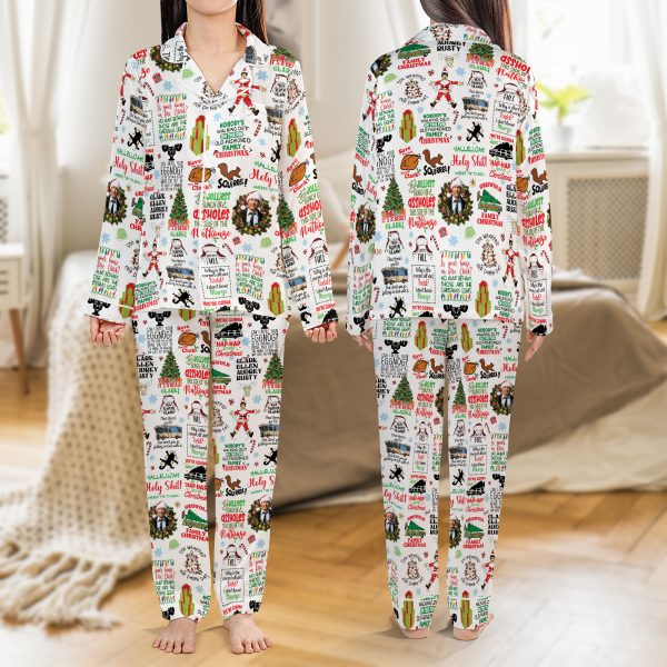 Alternative view of National Lampoon Christmas Humor Satin Pajamas