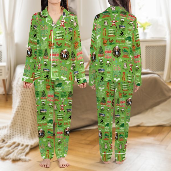 a251111003 2 merchize satin pajamas set national lampoons christmas 2 r3b2t