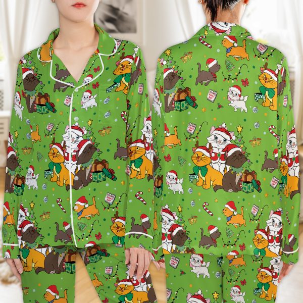 a251111004 2 merchize satin pajamas set christmas cat lover seamless 1 p5dzj