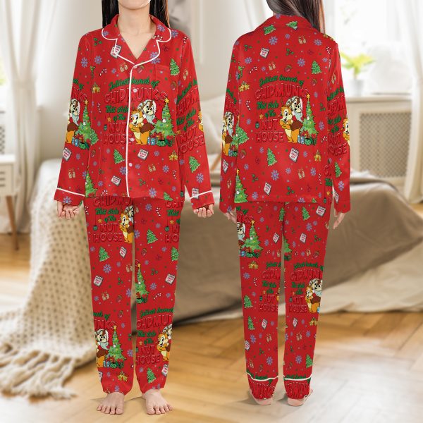 a251111005 3 merchize satin pajamas set christmas bunch of chipmunks this side of the nut house 2 wf801