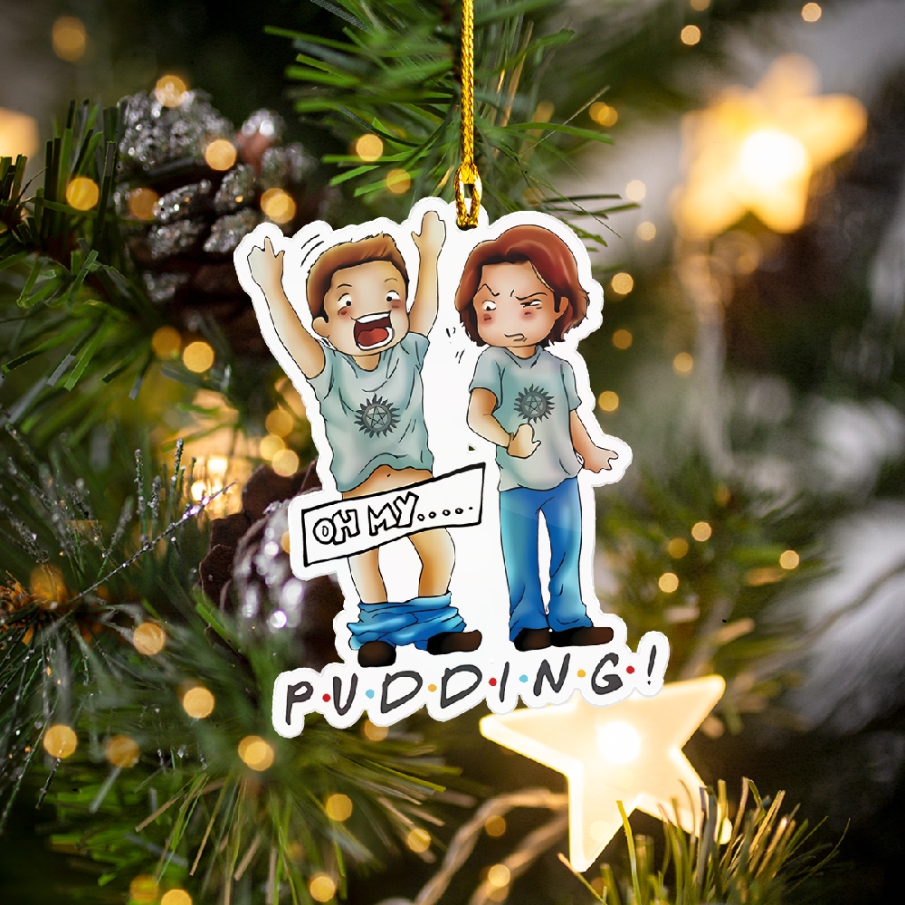 Oh My Pudding Acrylic Ornament