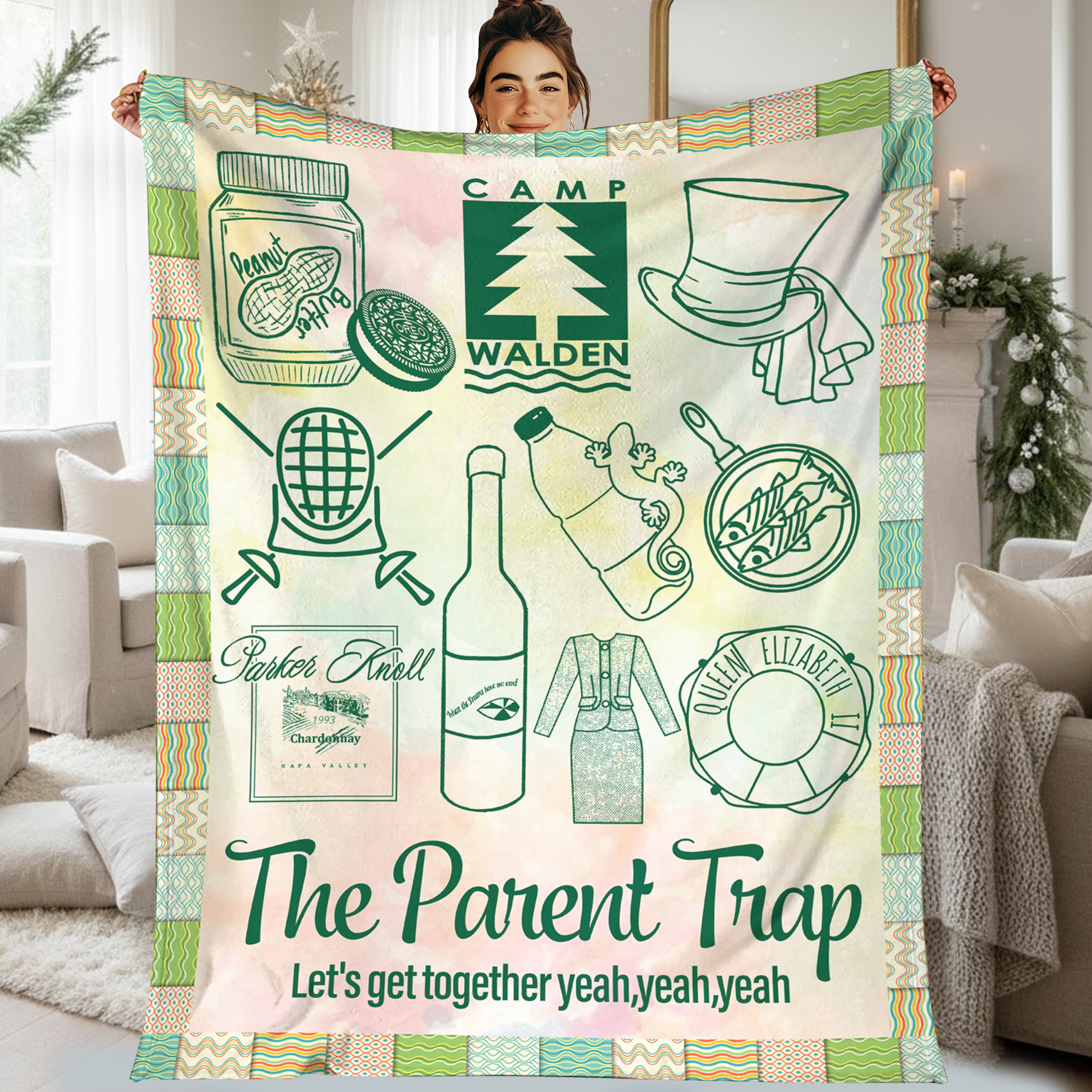 The Parent Trap Camp Walden Fleece Blanket