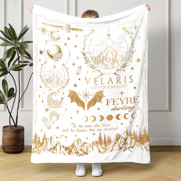 Velaris City of Starlight Feyre ACOTAR Fleece Blanket