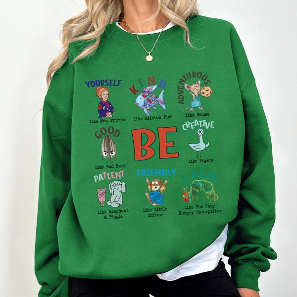 Be Kind Children's Book Characters Positive Affirmations Apparel