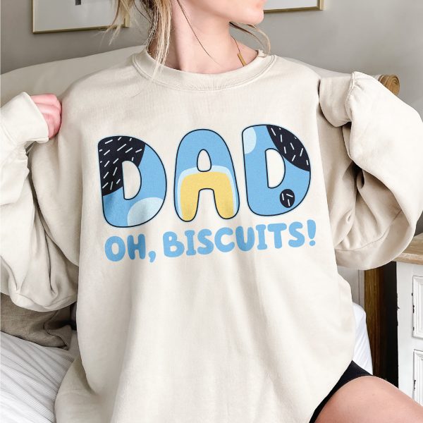 250102305 new gm tshirt bluey dad oh biscuits 3 sixrw