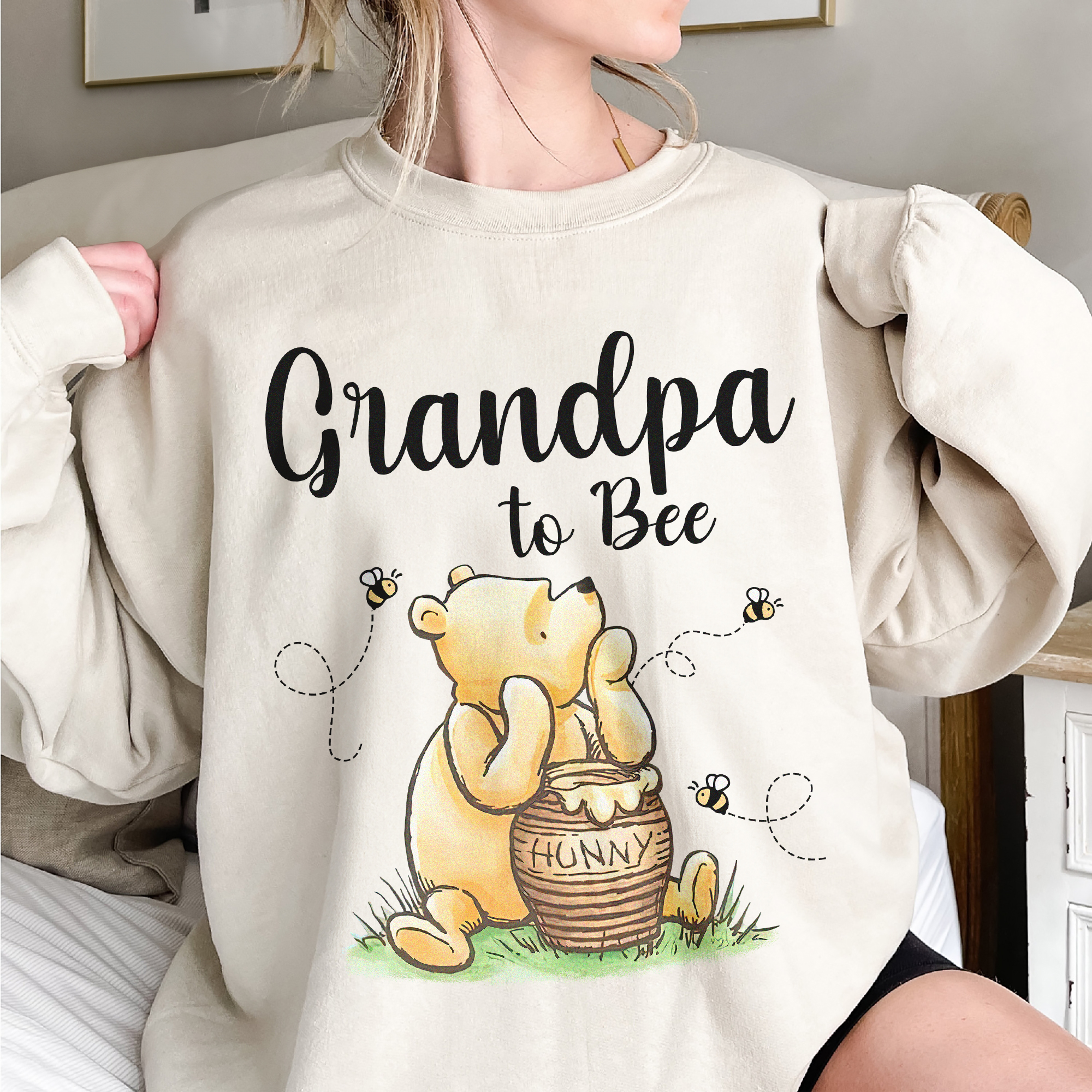 Grandpa To Bee Winnie The Pooh Inspired Apparel