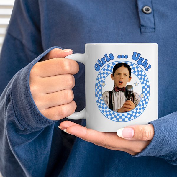 Alternative view of Girl Ugh! Funny Retro Quote Mugs