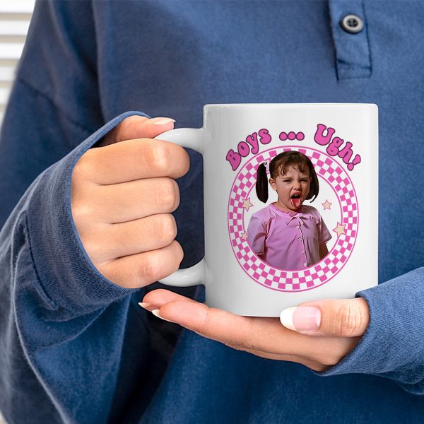 Alternative view of Boys Ugh! Funny Retro Quote Mugs