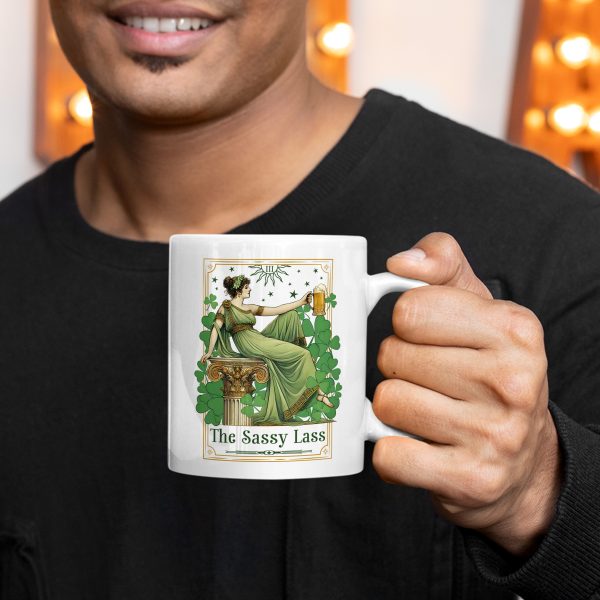The Sassy Lass Mugs - Funny St. Patrick's Day Tarot Style