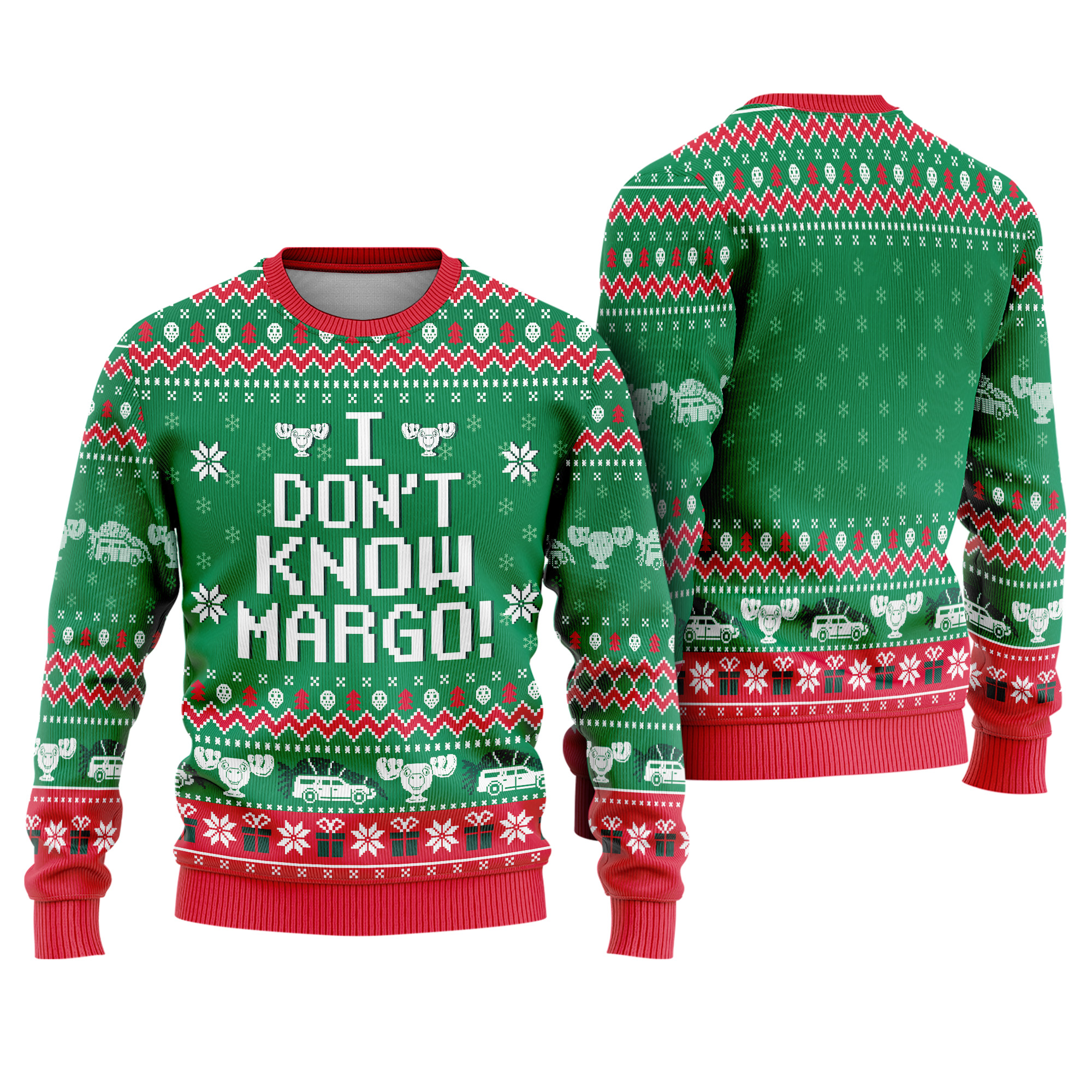 I Dont Know Margo National Lampoons Christmas Vacation Holiday Ugly Xmas Sweater
