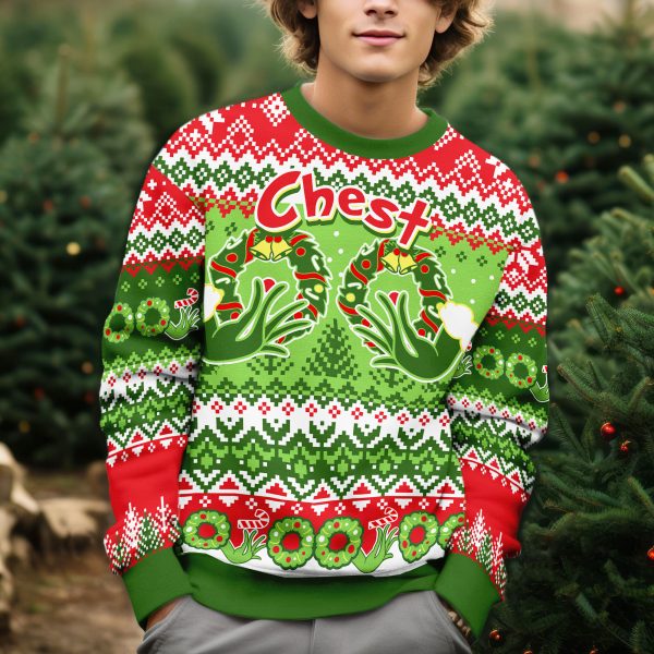 250402407 aa haoli 3d ugly sweater christmas couple chest nuts grinch 5 et54c