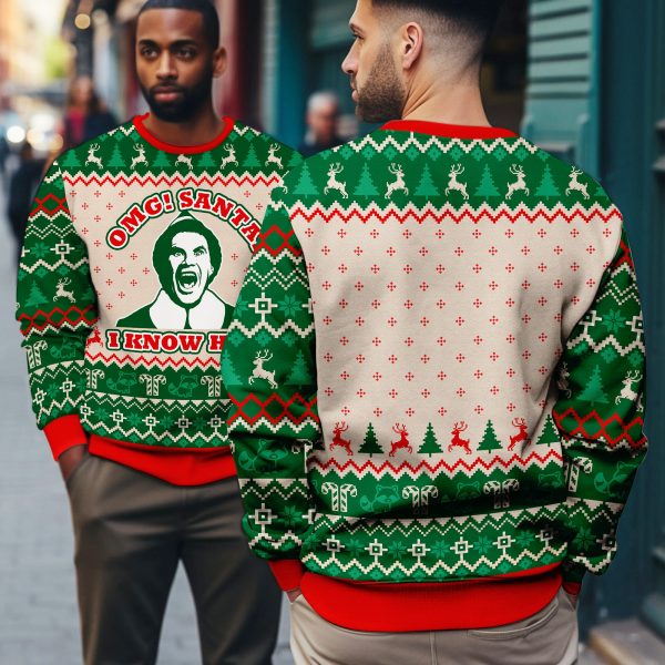 250513300 aa haoli 3d ugly sweater nutcracker buddy elf sweater 2 7foky