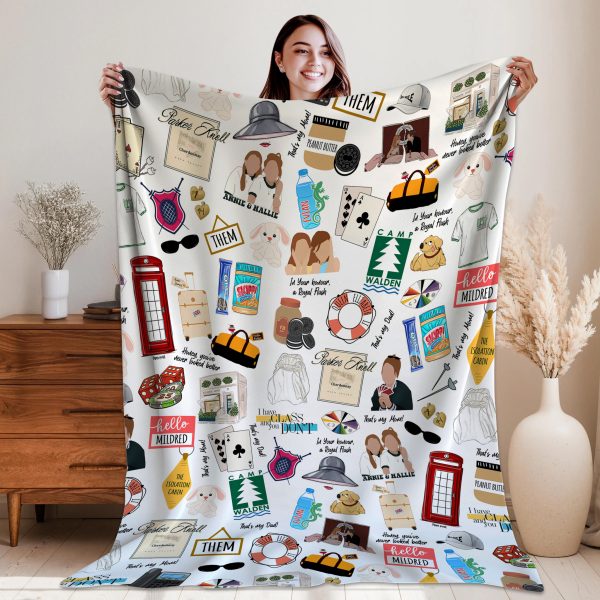 The Parent Trap Camp Walden Movie Iconic Moments Fleece Blanket