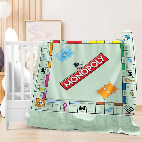 250818402 aa gm fleece blanket 30x40 monopoly 2 q9ov6