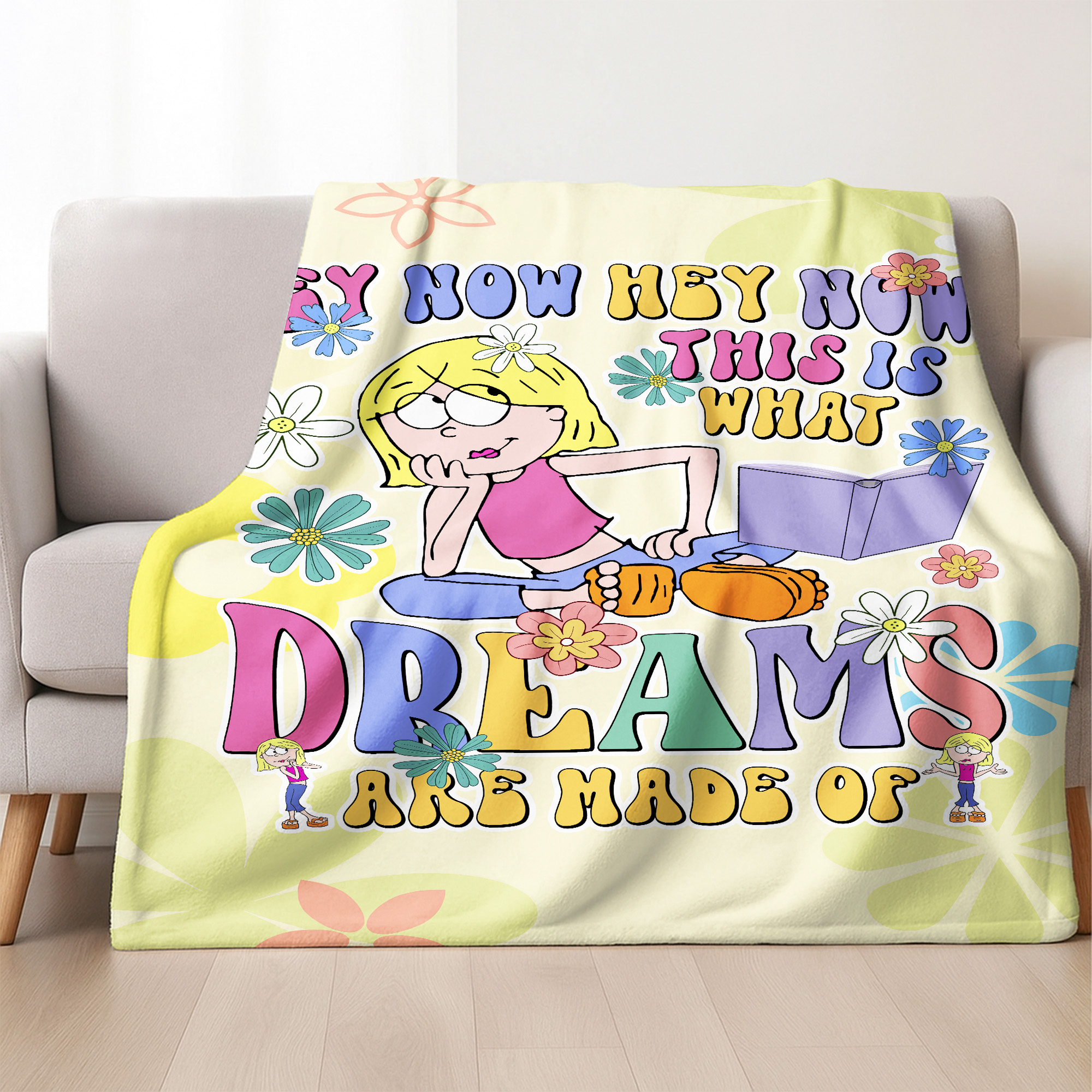 Hey Now Dreams Are Made Of This Lizzie McGuire Disney Fleece Blanket