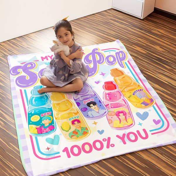 250912311 aa gm fleece blanket 30x40 kpop demon hunters 4 xx4wr