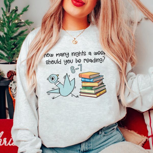 251107104 gm tshirt how many nights a week should you be reading 6 7 pigeon childrens books 4 zdlzd