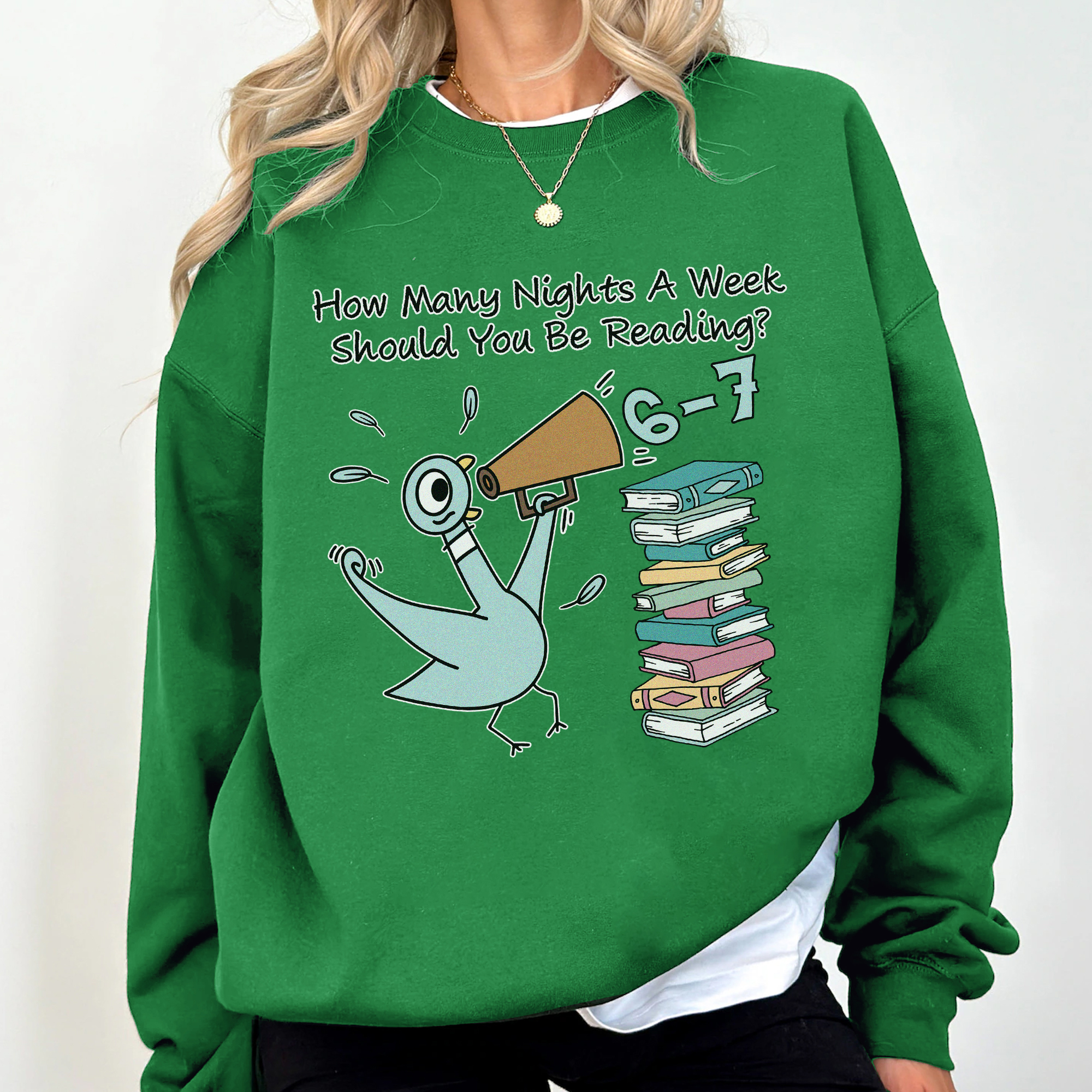 Pigeon Reading Motivation 6-7 Nights Pigeon Mo Willems Inspired Apparel