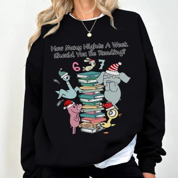 Elephant Piggie Pigeon Reading 6-7 Nights Mo Willems Inspired Apparel