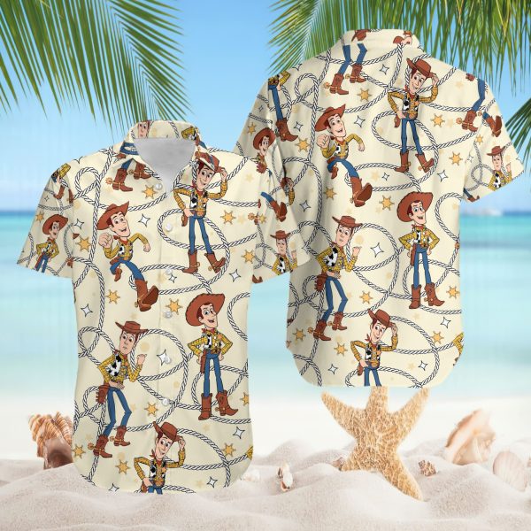 Charming Woody Toy Story Western Cowboy Journey Hawaiian Shirt