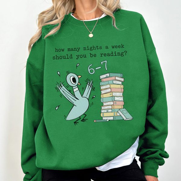 Panicking Pigeon Reading Reminder 6-7 Nights Mo Willems Inspired Apparel