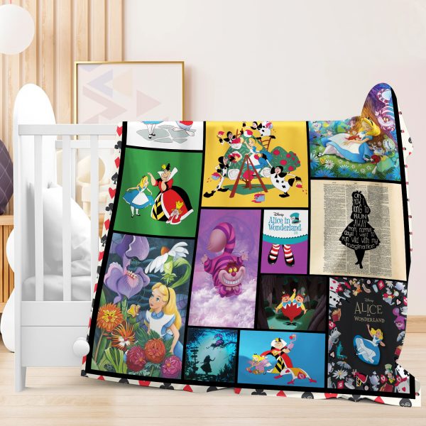 eh220328010 aa disney alice in wonderland fleece blanket alice cheshire cat blanket alice in wonderland characters blanket christmas gift birthday gift 30x40 2 9lta9