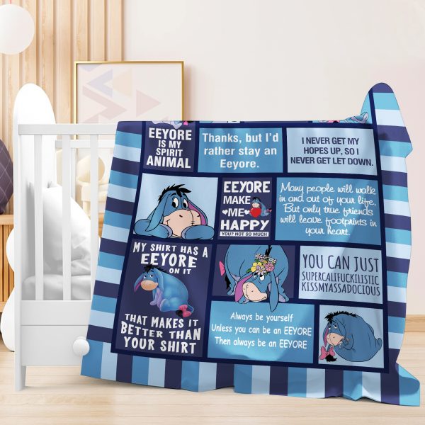 eta221121002 30x40 aa blanket customcat disney eeyore quilt winnie the pooh eeyore fleece blanket 2 449uv