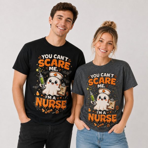 Halloween Nurse Ghost Shirt You Can’t Scare Me