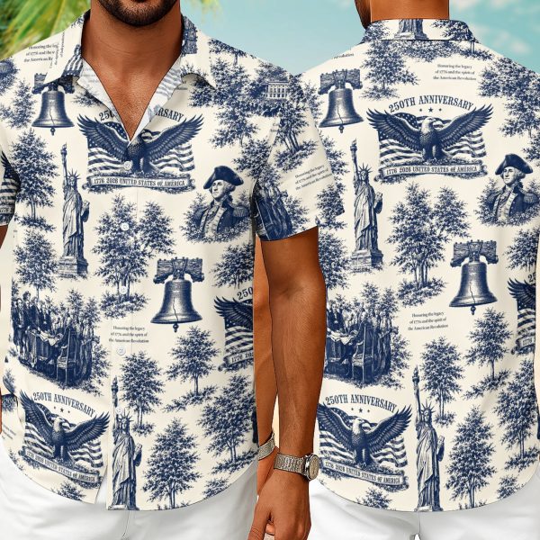 Hawaiian Shirt 250th Anniversary America