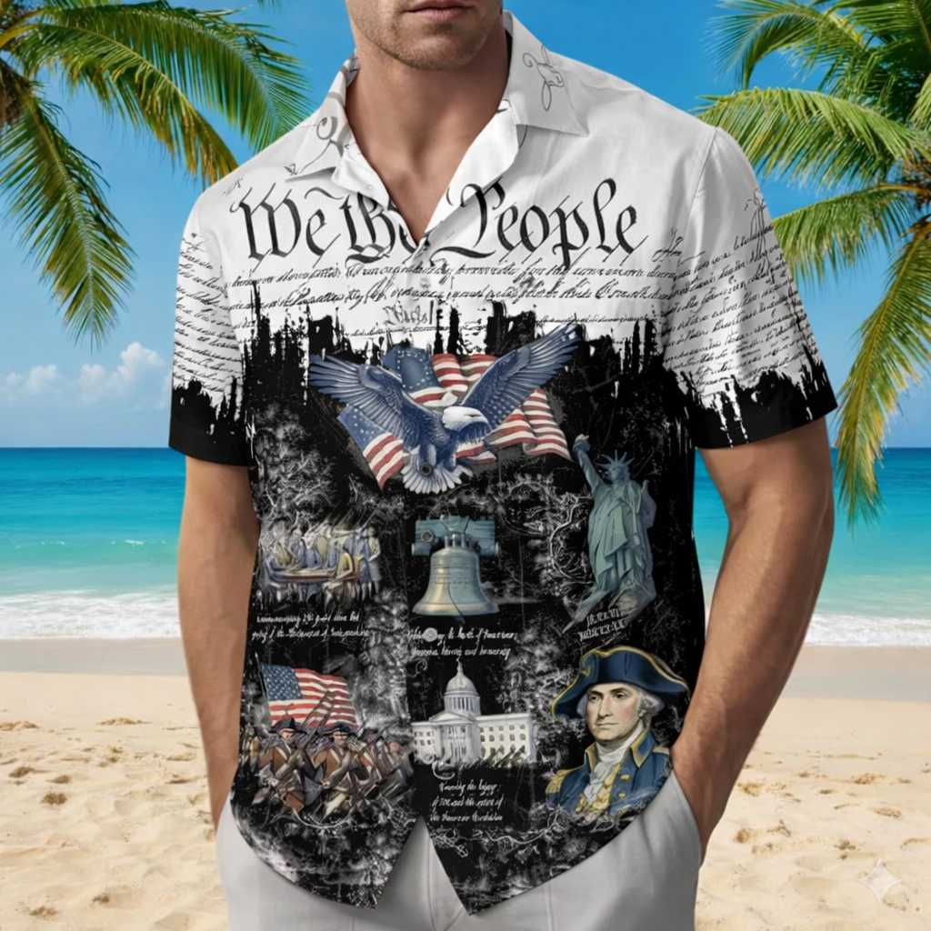 ggp260128405 250th america anniversary hawaiian shirt we the people patriotic usa shirt 17762026 independence history eagle summer outfit gift wu79e