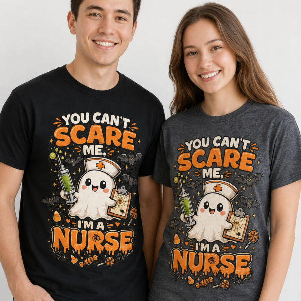 Halloween Nurse Ghost Shirt You Can’t Scare Me